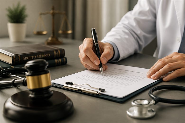 Documentos e cálculos sobre a mesa de trabalho do escritório